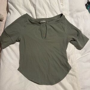 Free People Green Tee Size Medium